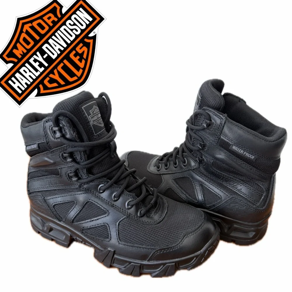 Harley-Davidson Juliet Riding Boots‎ Waterproof D87058 Sz 6 Biker Moto Trucker
